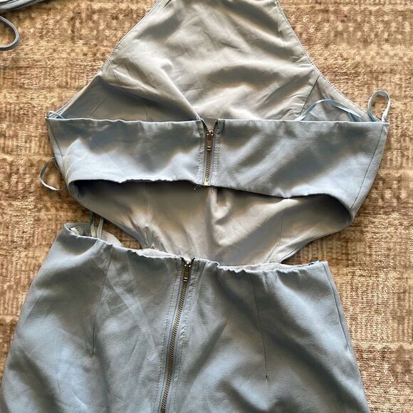 Do + Be Size Small Light Blue Jumpsuit Open back - Picture 5 of 5